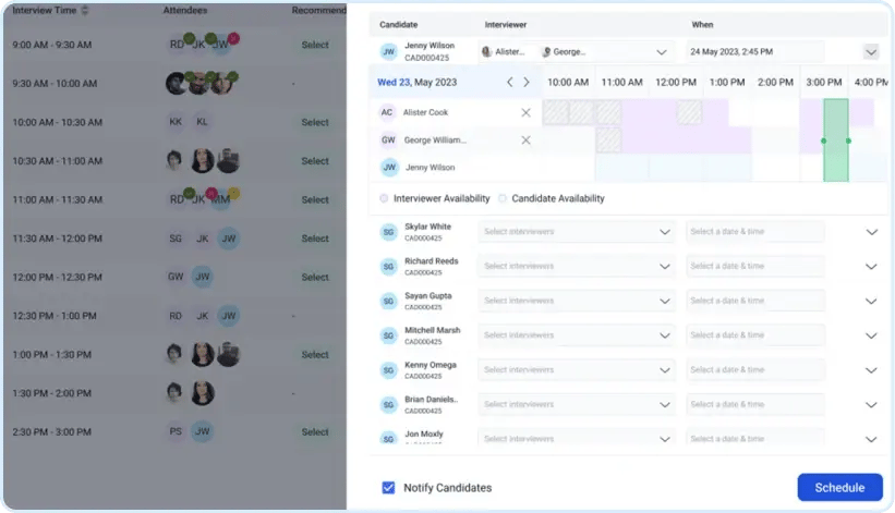 interview scheduling software